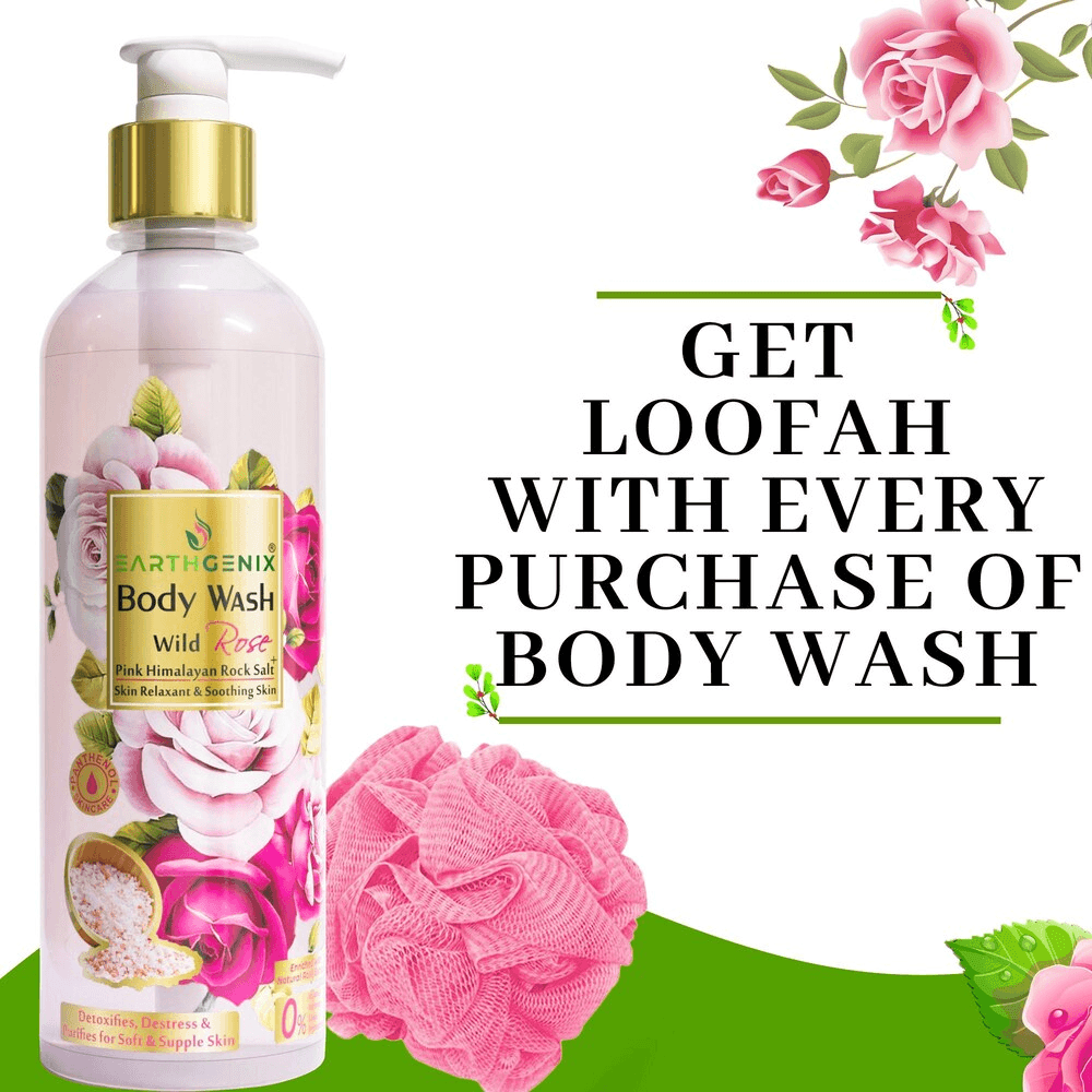 Earth Genix Body Wash Wild Rose + Pink Himalayan Rock Salt - Pinoyhyper