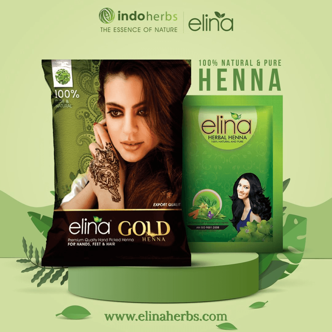 Elina Herbal Hair Color Gold Henna 100% Pure Nature - 200g - Pinoyhyper