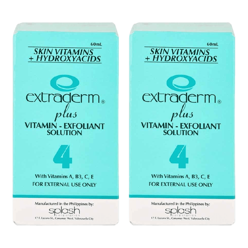 Extraderm Plus Vitamin Exfoliant Solution 4 - 60ml × 2Pcs - Pinoyhyper