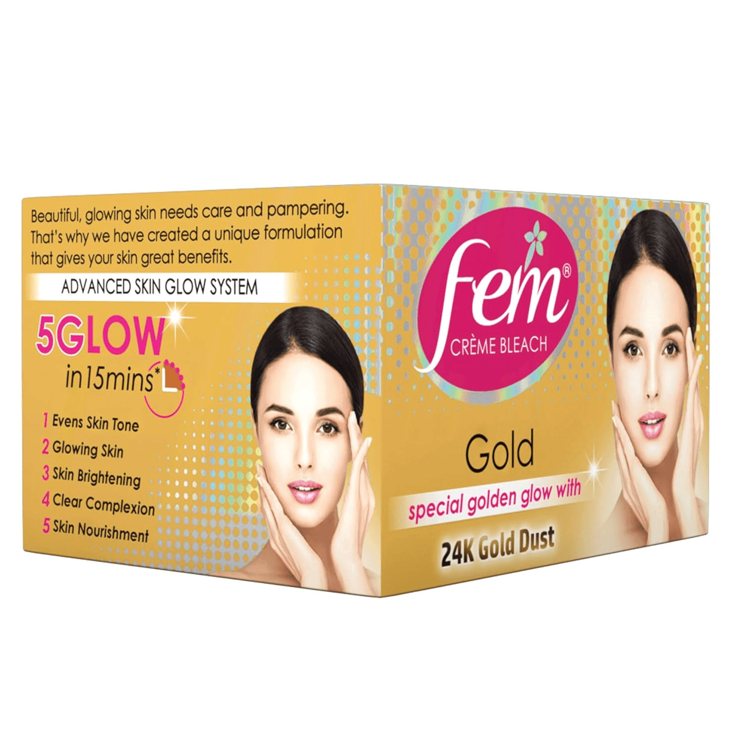 Fem Fairness 24K (Gold) Creme Bleach - 24g - Pinoyhyper