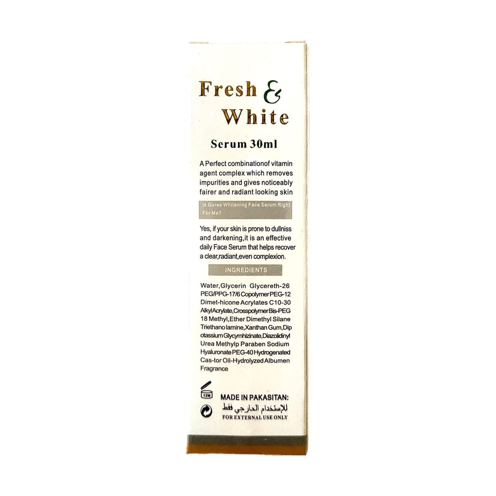 Fresh & White Whitening Face Serum With Lycopene - 30ml - Pinoyhyper