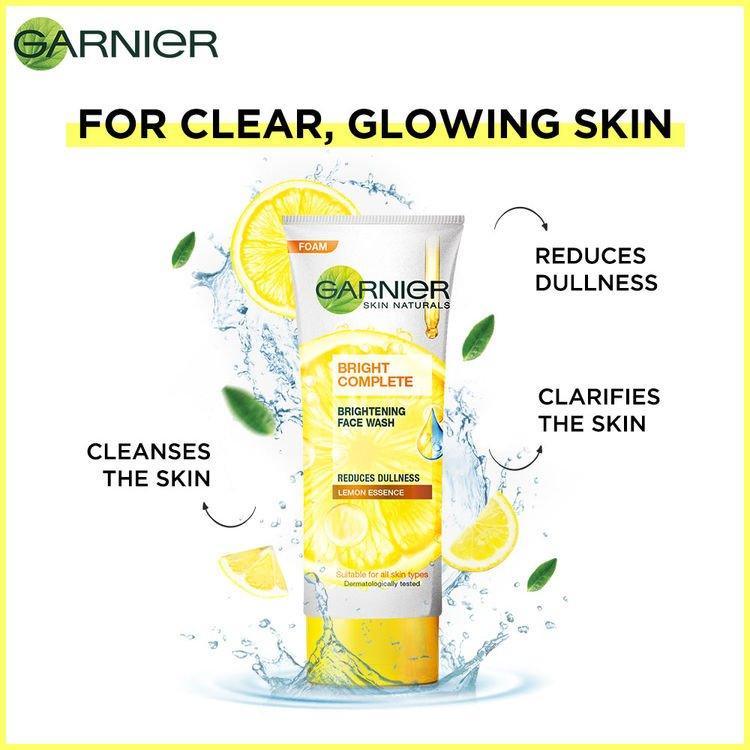 Garnier Skin Naturals Bright Complete Vitamin C Face Wash -100g - Pinoyhyper