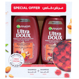 Garnier Ultra Doux Healing Castor & Almond Oils Shampoo - 600ml+400ml - Pinoyhyper