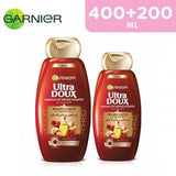 Garnier Ultra Doux Healing Castor Hammam Zeit Infused Shampoo 400 ml + 200 ml - Pinoyhyper