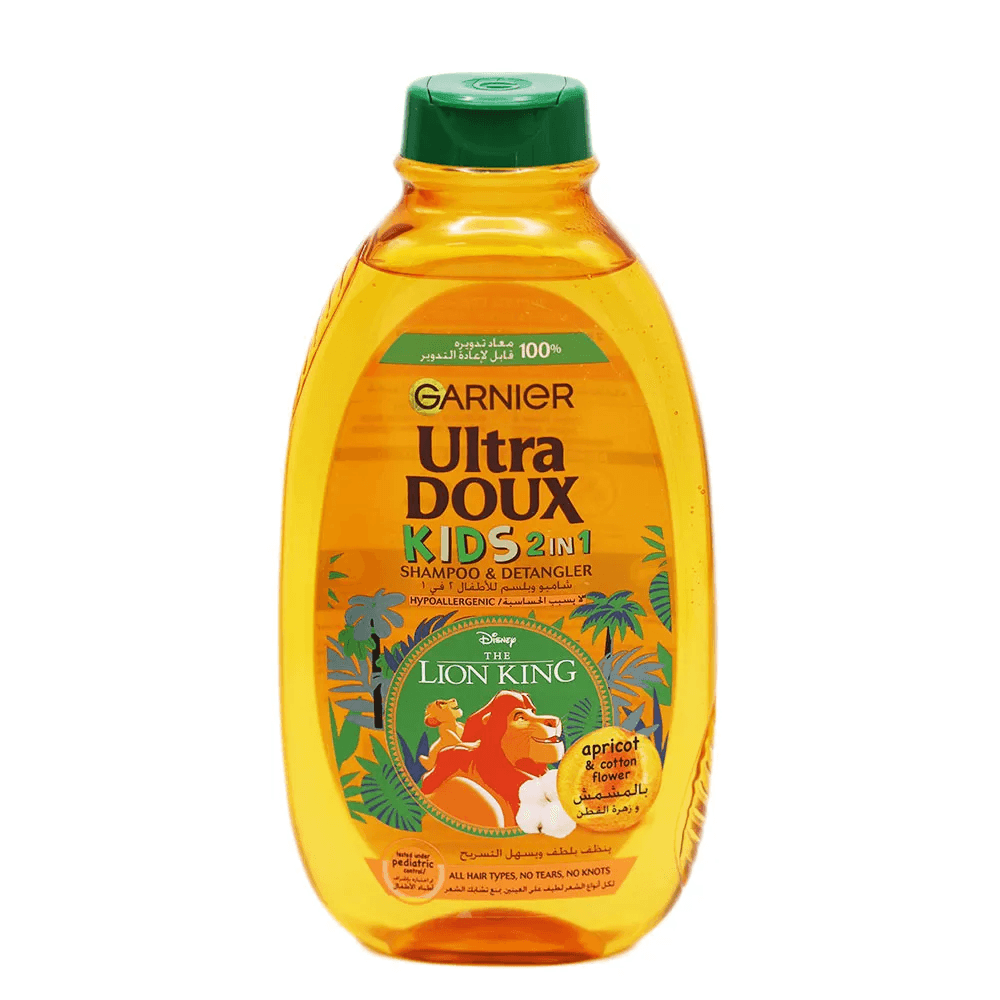 Garnier Ultra Doux Kids 2 in 1 Shampoo & Detangler Apricot & Cotton Flower - 400ml - Pinoyhyper