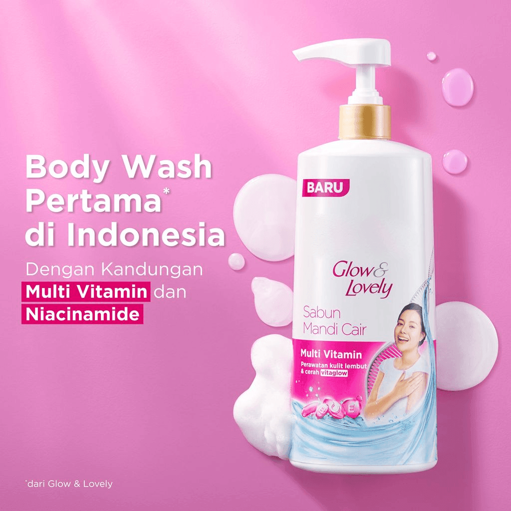 Glow & Lovely Brightening Bodywash With Multivitamin & Niacinamide - 550ml - Pinoyhyper