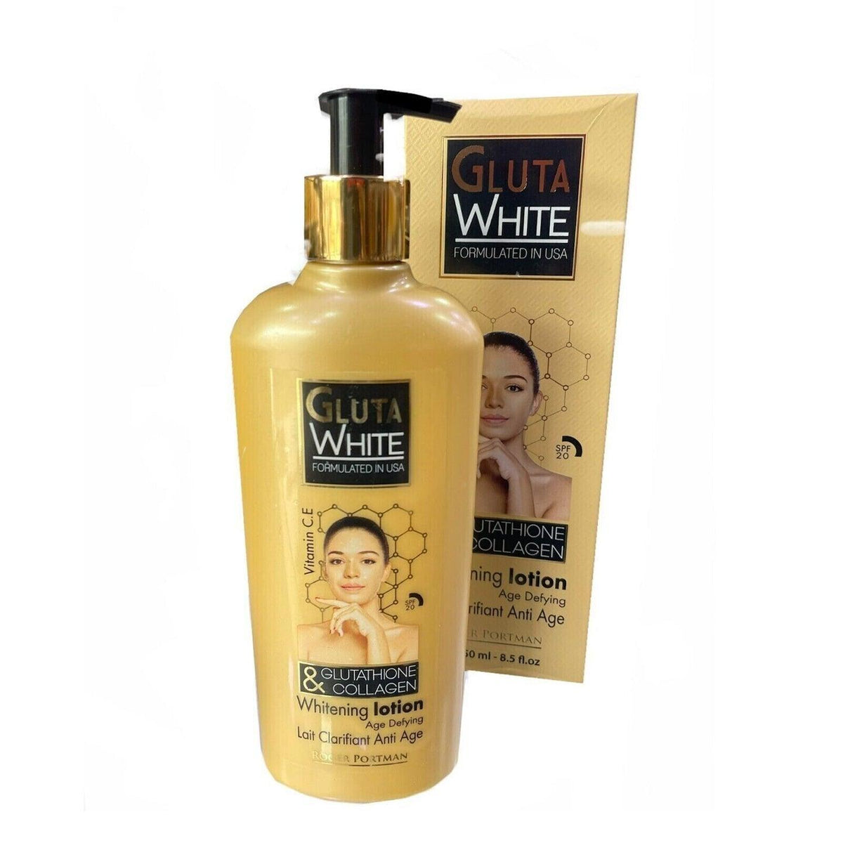 Gluta White Glutathione & Collagen Whitening Body Lotion - 250ml - Pinoyhyper