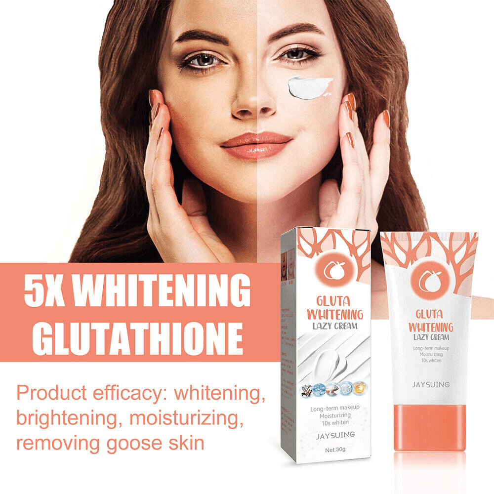 Gluta Whitening Lazy Cream Long Term Makeup - 30g - Pinoyhyper