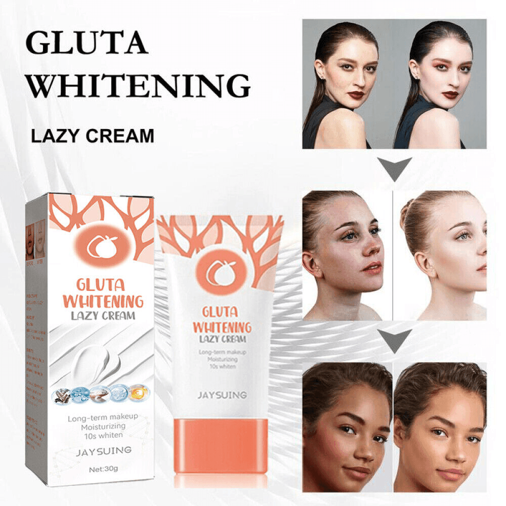 Gluta Whitening Lazy Cream Long Term Makeup - 30g - Pinoyhyper