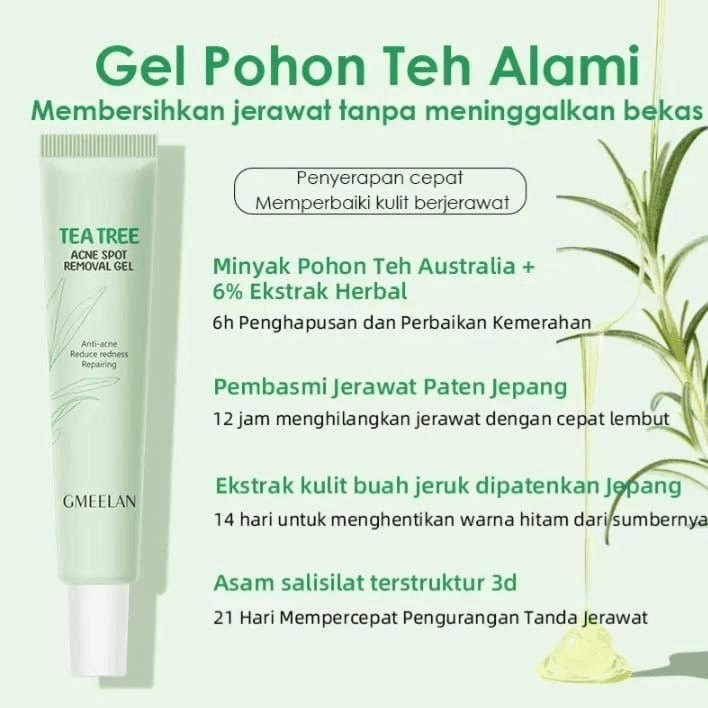 Gmeelan Tea Tree Acne Spot Removal Gel - 20g - Pinoyhyper