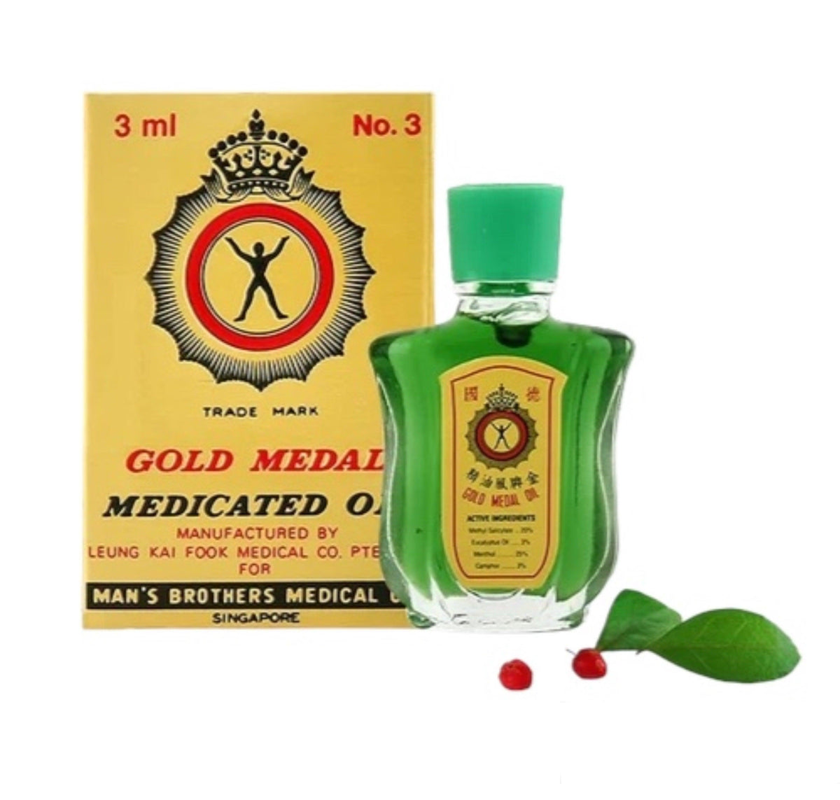 Gold Medal Medicated Oil - 3ml - Pinoyhyper