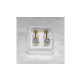 Golden Stainless Steel Stud Earings - 1266 - Pinoyhyper