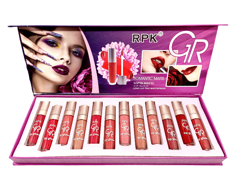 GR Soft & Matte Lip Gloss Long Lasting Waterproof - 12Pcs - Pinoyhyper