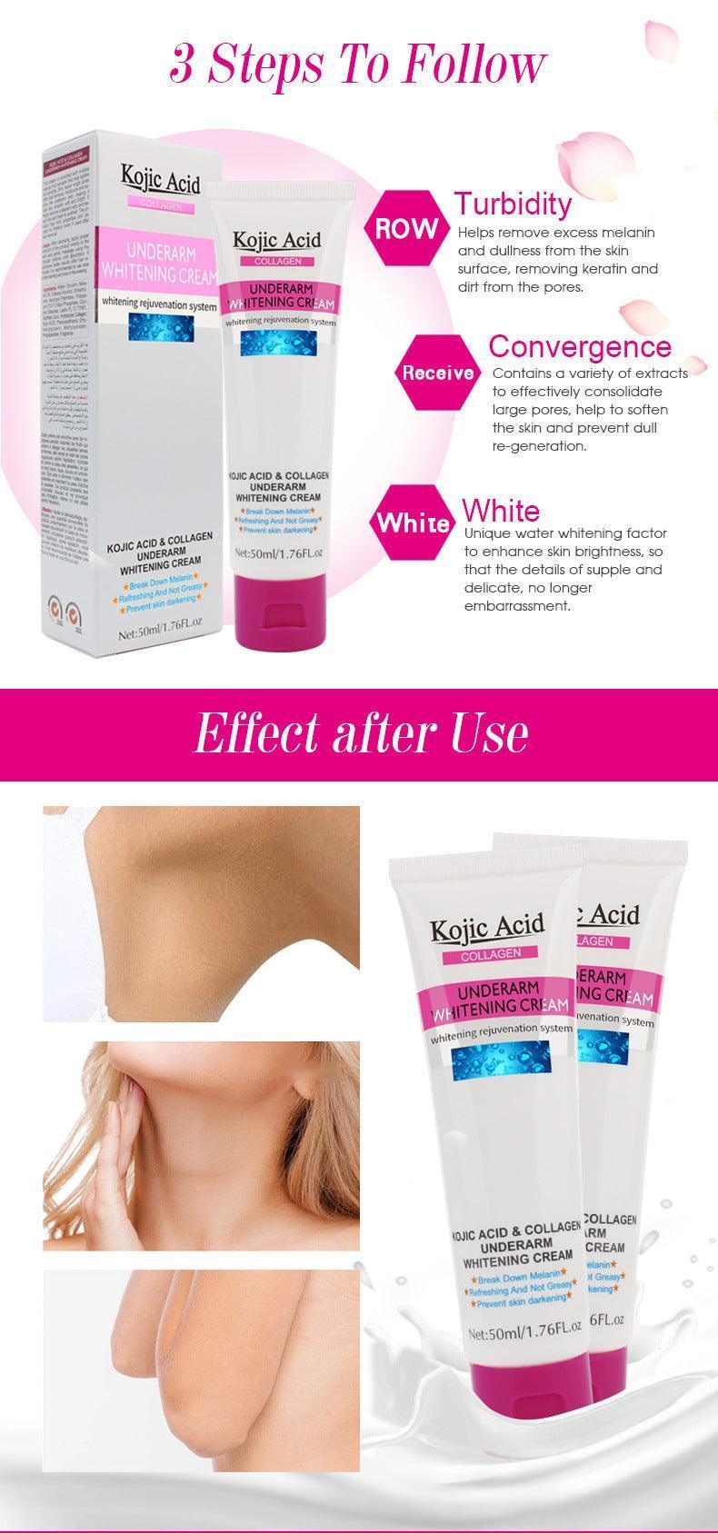 GUANJING Kojic Acid Collagen Armpit Underarm Whitening Cream 50ml - Pinoyhyper