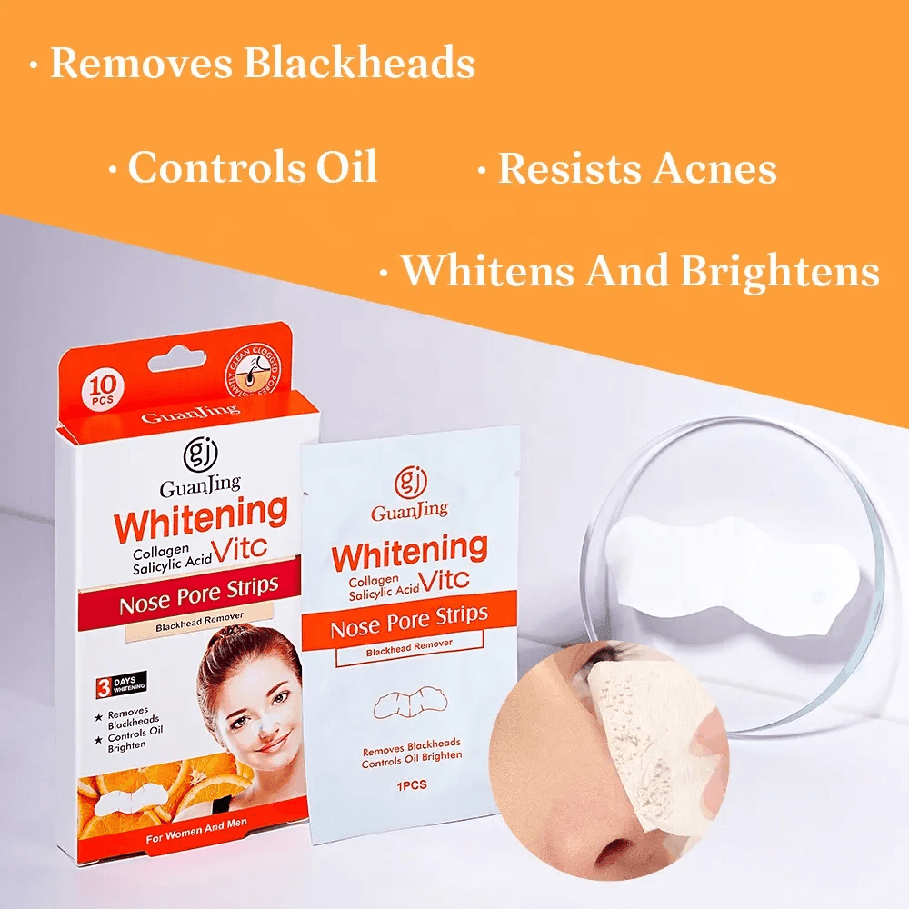 Guanjing Whitening Nose Pore Strips - 10Pcs - Pinoyhyper