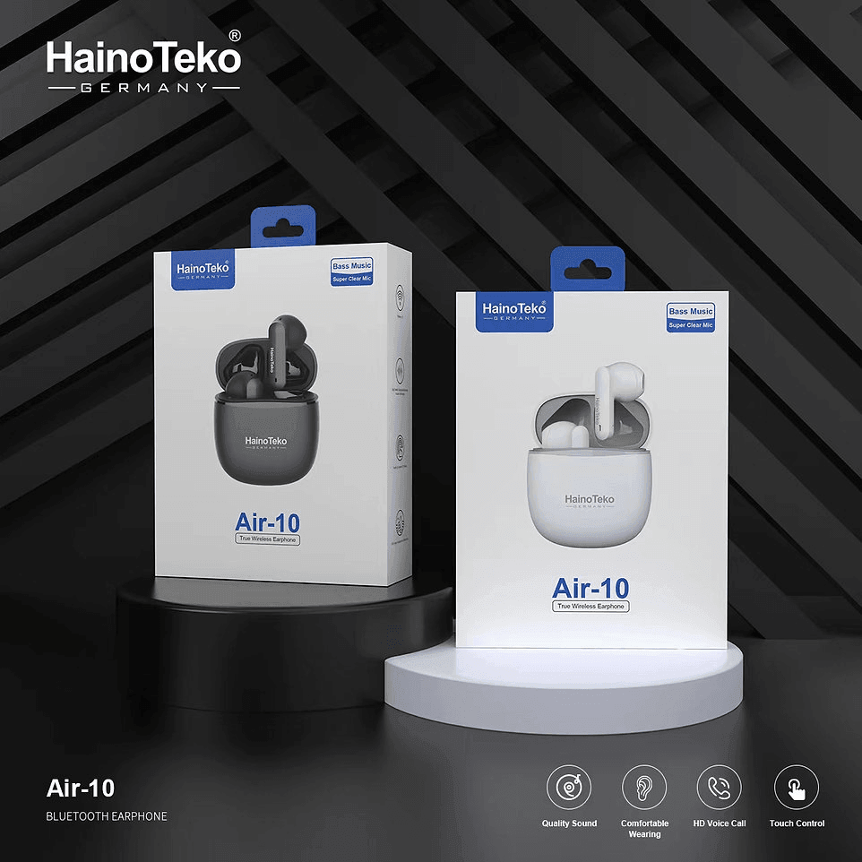 Haino Teko Air-10 Original Germany Bass Music Super Clear Mic - Black - Pinoyhyper