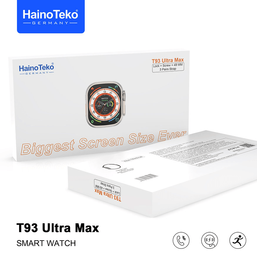 Haino Teko T93 Ultra Max Smart Watch - Original Germany - Pinoyhyper