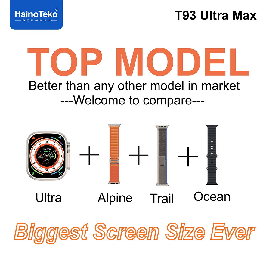 Haino Teko T93 Ultra Max Smart Watch - Original Germany - Pinoyhyper