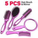 Hair Brush and Mirror 5 Pc Set - Pinoyhyper