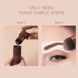 Hairline 2 in 1 Eyebrow Stamp Shaping Kit Brow Powder - Pinoyhyper