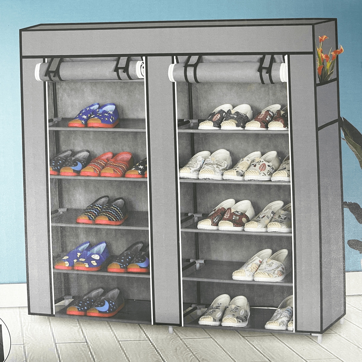 HCX Double Doustproof & Dampproof Shoe Rack T-2712 - Pinoyhyper