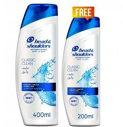 Head &amp; Shoulders Classic Clean Anti-Dandruff Shampoo 400ml+ 200 ml - Pinoyhyper