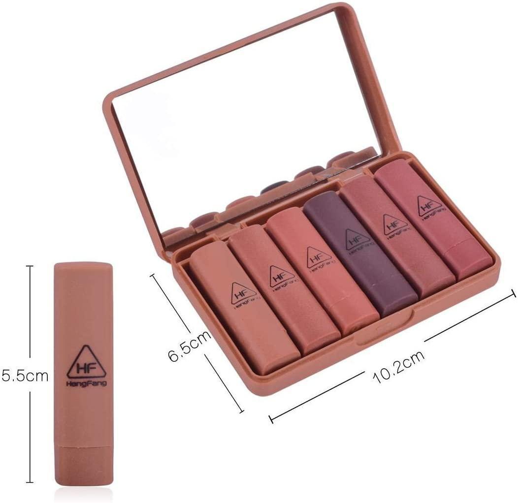 HengFang matte lipstick Box, set of 6 colors - Pinoyhyper