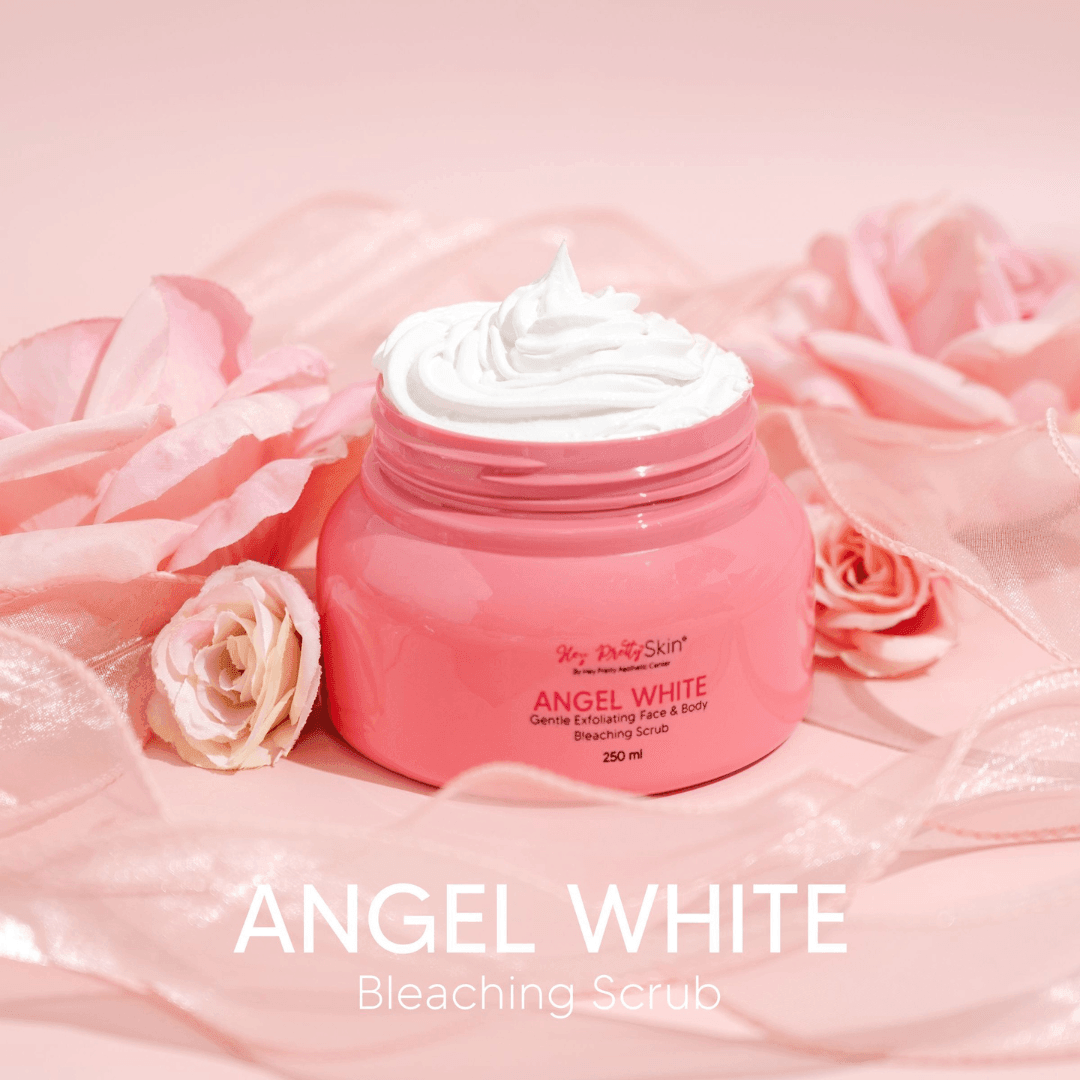 Hey Pretty Skin Angel White Face & Body Bleaching Scrub - 250ml - Pinoyhyper