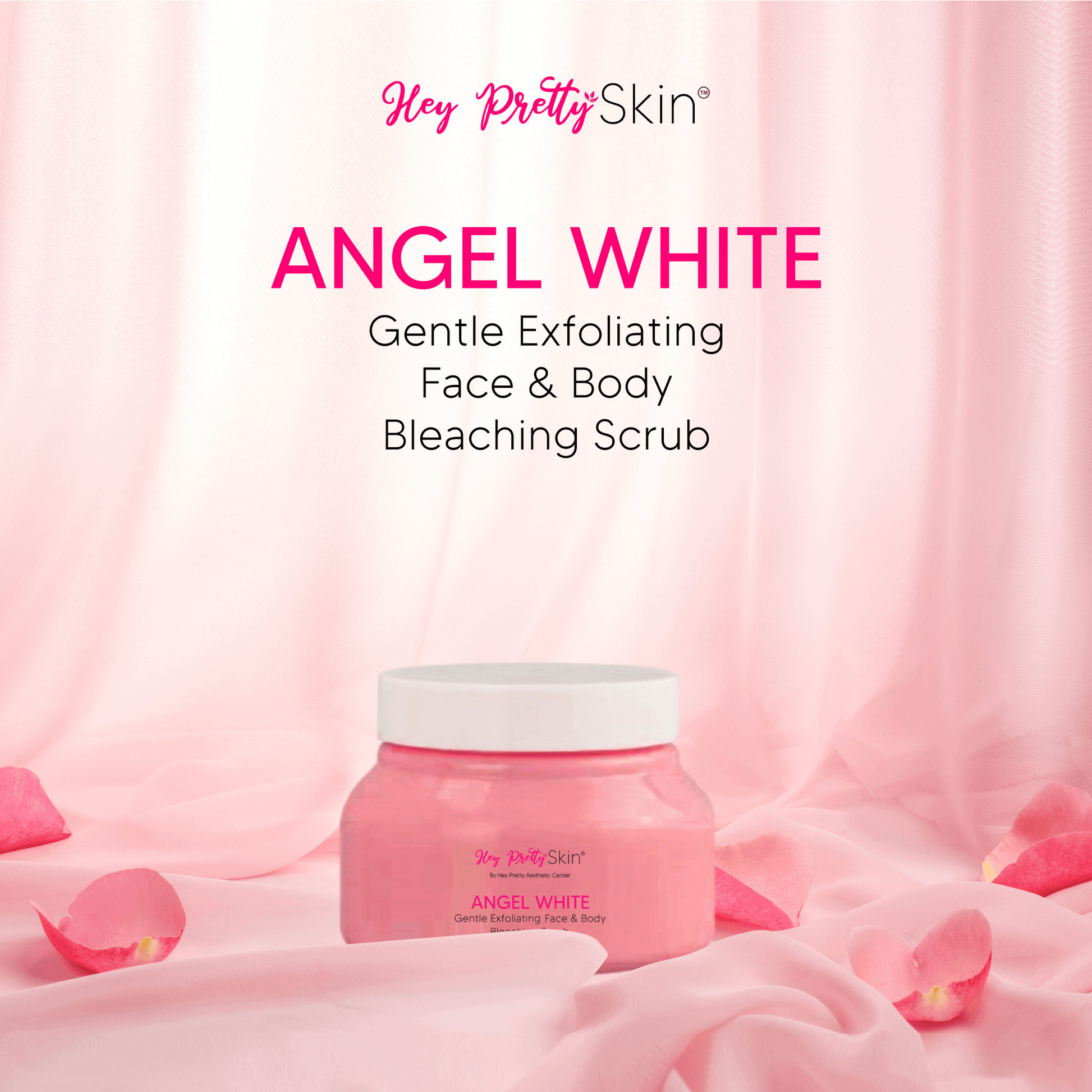 Hey Pretty Skin Angel White Face & Body Bleaching Scrub - 250ml - Pinoyhyper