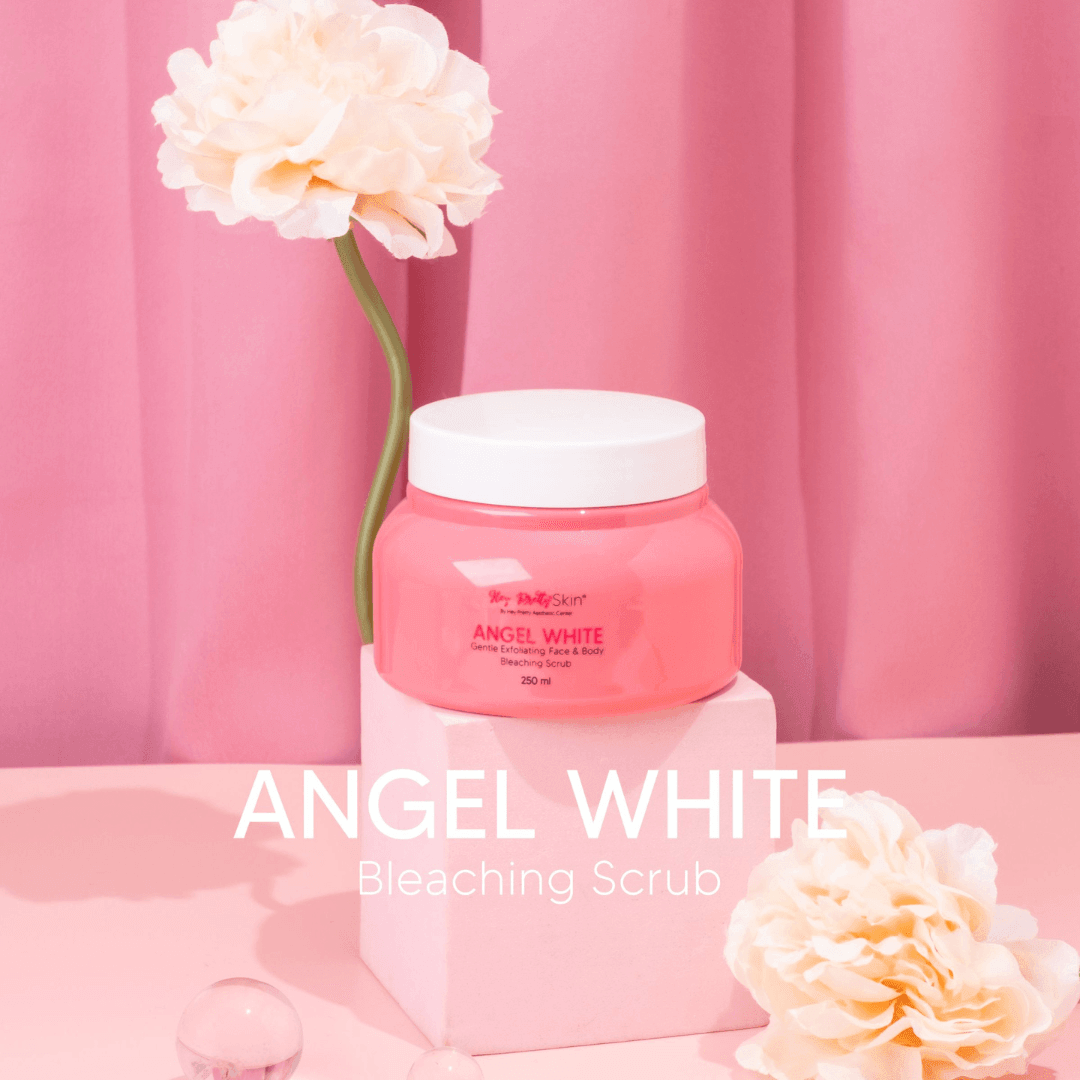 Hey Pretty Skin Angel White Face & Body Bleaching Scrub - 250ml - Pinoyhyper