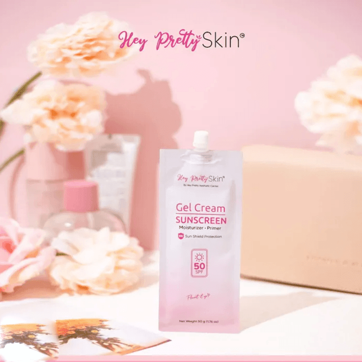 Hey Pretty Skin Gel Cream Sunscreen SPF50 - 50g - Pinoyhyper