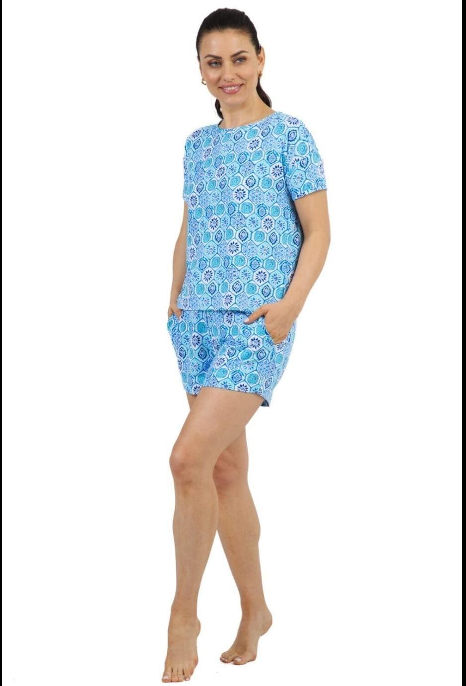 HS Fashion Night Wear Set Blue - Free Size - Pinoyhyper