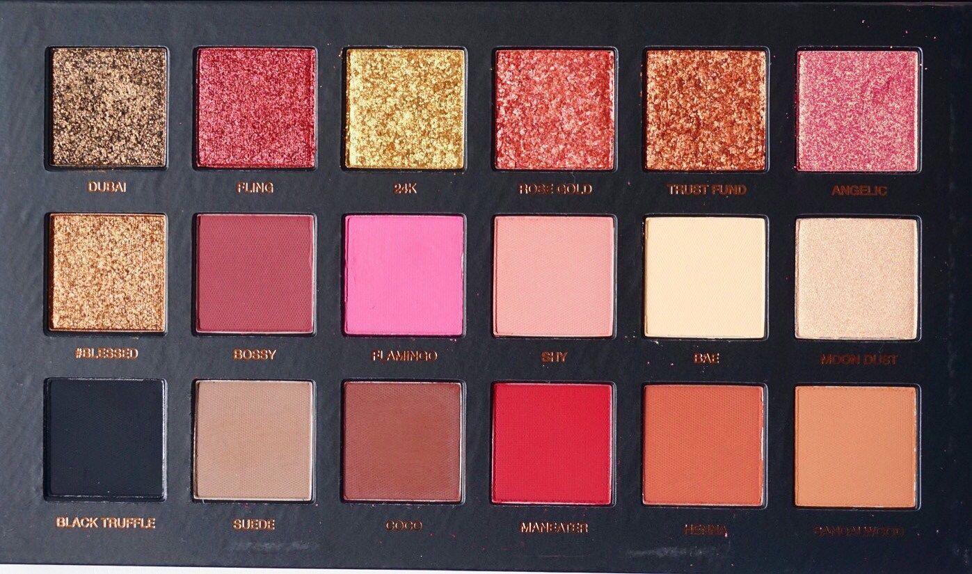 Huda Beauty Eyeshadow Rose Gold Palette - 18 colors - Pinoyhyper