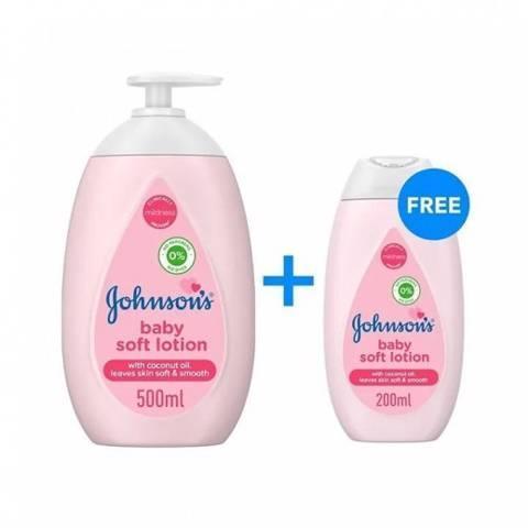 Johnsons Baby Soft Lotion 500ml + 200ml - Pinoyhyper