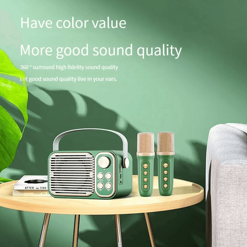Karaoke Portable BT Speaker With Microphone - M104 - Pinoyhyper