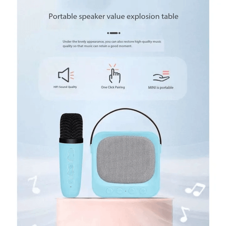 Karaoke Portable BT Speaker With Microphone SD-503 - Pinoyhyper
