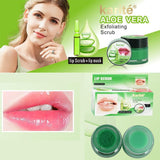 Karite Aloe Vera Exfoliating Lip Scrub + Lip Mask 2 IN 1 - 10g+6ml - Pinoyhyper