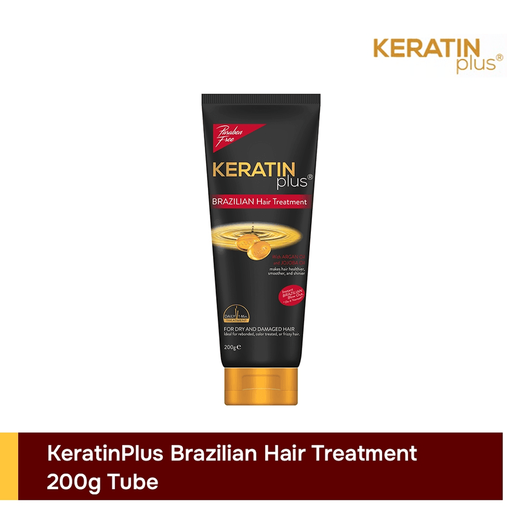 Keratin Plus Black Brazillian Hair Treatment Tube - 200g - Pinoyhyper