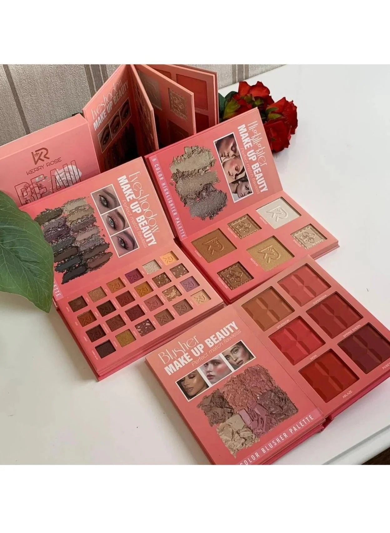 Kerry Rose Makup Kit 24 Eyeshadow & 6 Highlighter & 6 Blusher - Pinoyhyper