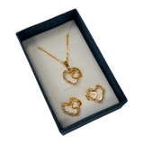 Koren Necklace Set Jewelry Heart - 847625 - Pinoyhyper