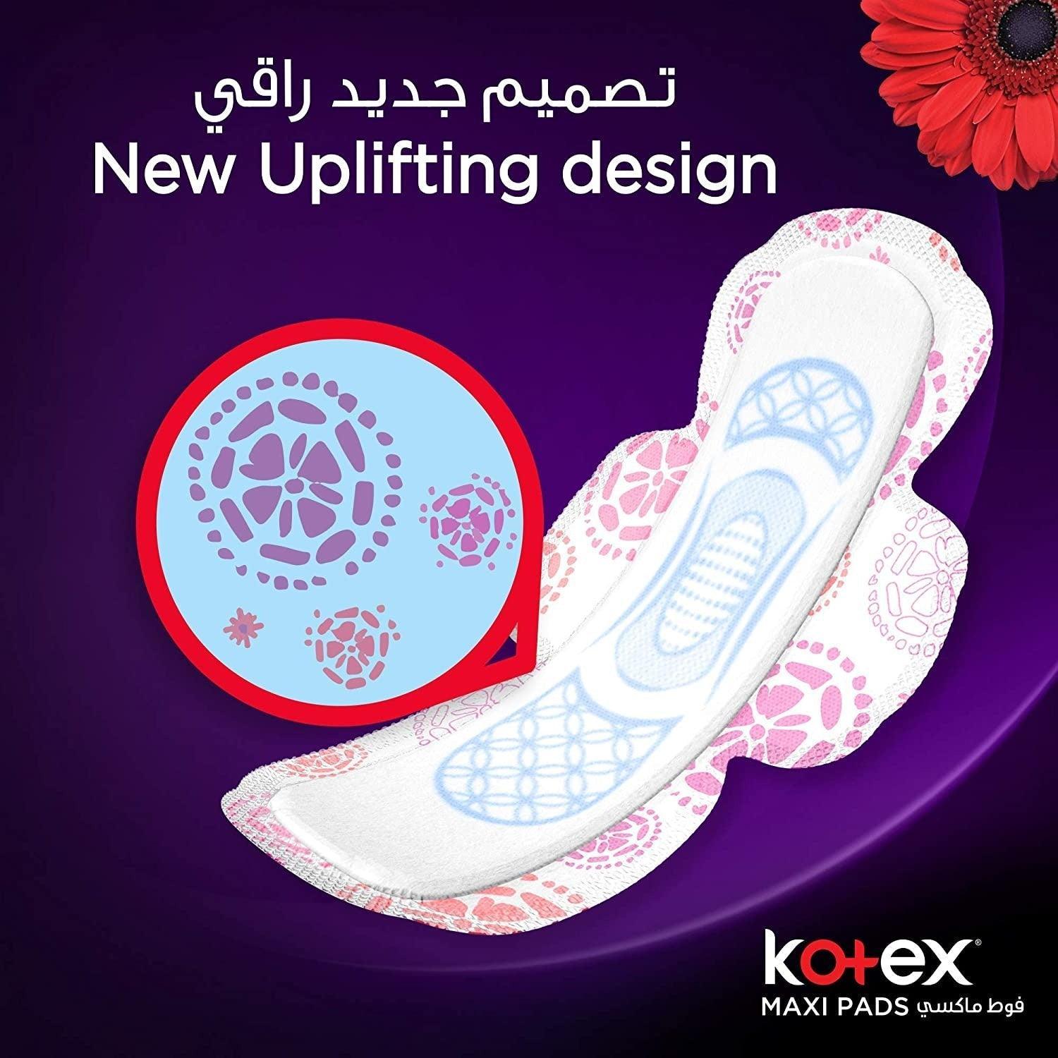Kotex Maxi Thick Anti Leak Channels Even For Heavy Flow(Super) - 50 Pads - Pinoyhyper
