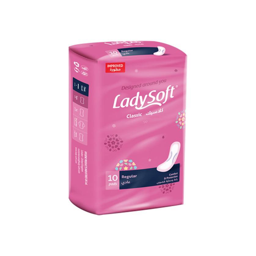 Lady Soft Premium Classic Pads Regular - 10 Pads - Pinoyhyper