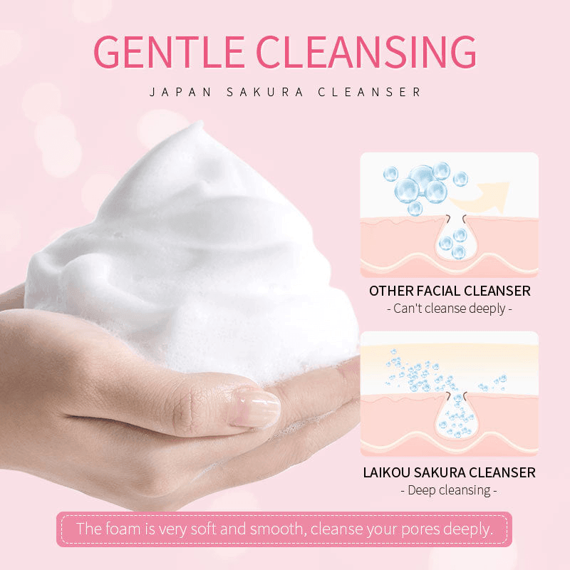 Laikou Japanese Sakura Facial Cleanser - 50g - Pinoyhyper