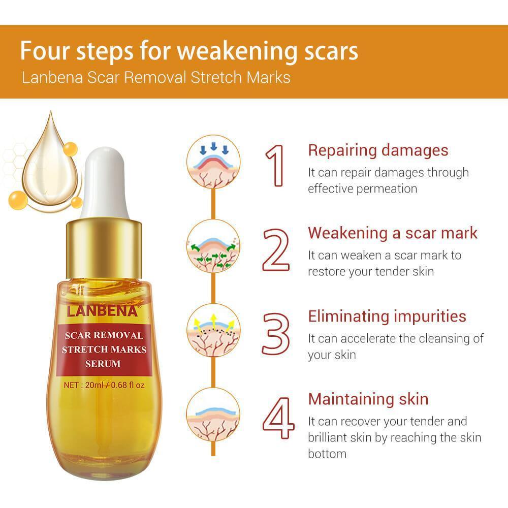 Lanbena Scar and Stretch Mark Removal Serum - 20 ml - Pinoyhyper