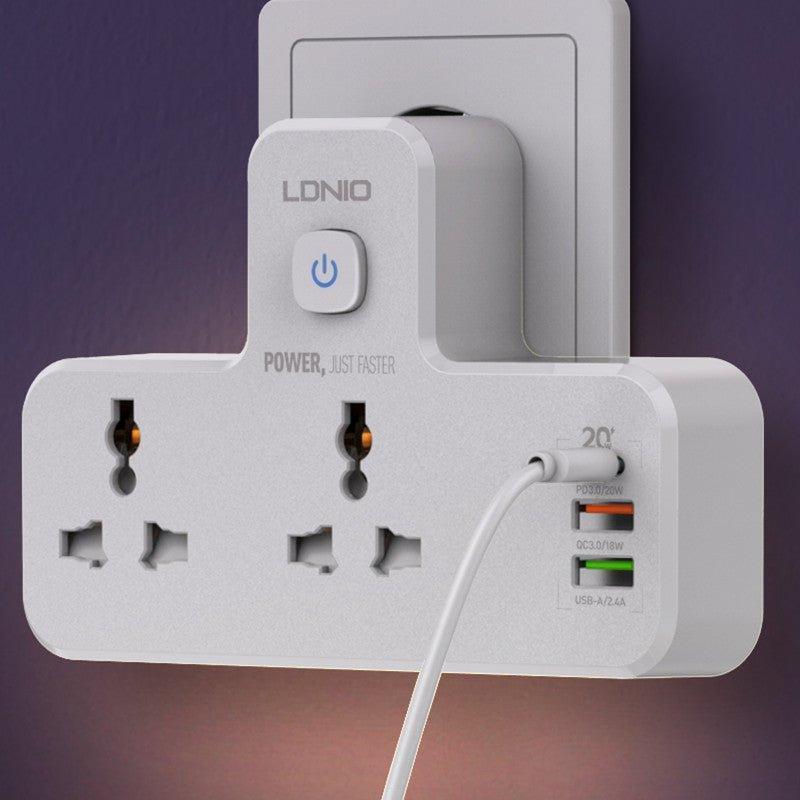 LDNIO SC2311 3 Usb Ports with PD 20W & QC3.0 Power Socket Universal Extension - Pinoyhyper