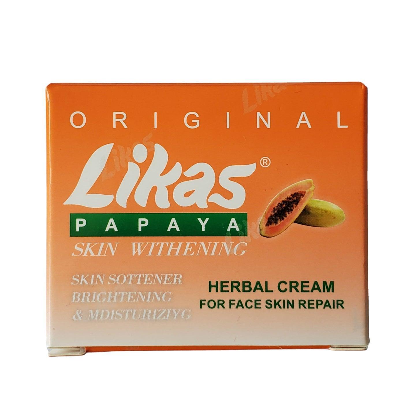 Likas Papaya Skin Whitening Herbal Cream - 50ml - Pinoyhyper