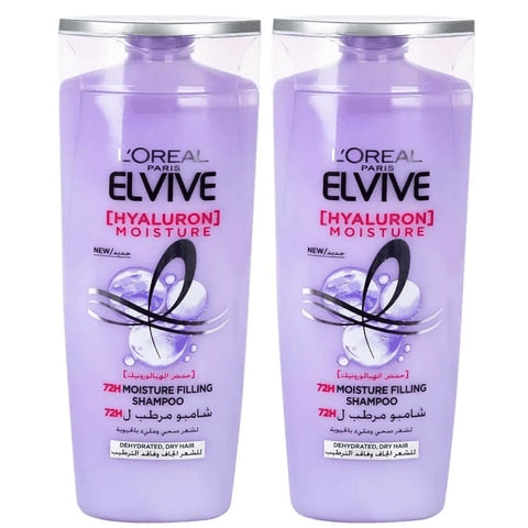 Loreal Elvive Hyaluron Shampoo For Dehydrated Hair 400ml + 400ml - Pinoyhyper