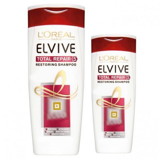 Loreal Elvive Total Repair Shampoo 400 ml + 200 ml Free - Pinoyhyper