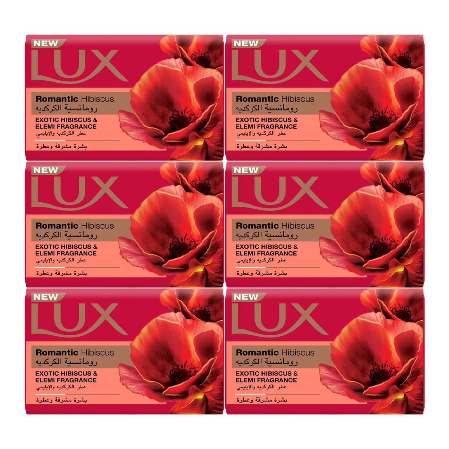 Lux Romantic Hibiscus Bar Soap - 6 x 170g - Pinoyhyper