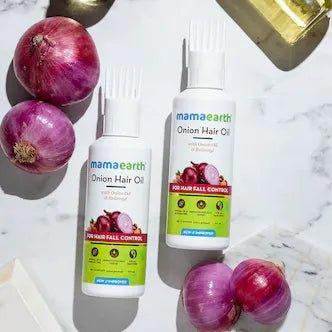 Mamaearth Onion Hair Oil for Hair Regrowth and Hair Fall Control with Redensyl - 150ml - Pinoyhyper